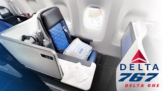 Delta One 767 Business Class  Seattle to London [upl. by Eixel]