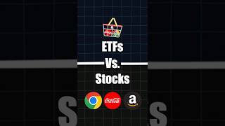 ETFs vs Stocks EXPLAINED In 30 Seconds finance [upl. by Layod]