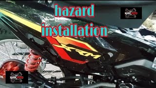 xrm 125 fi install hazard [upl. by Notyard]