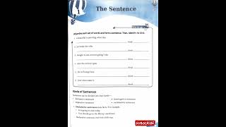 The Sentence Ch1class 6 Headword New Grammar with a Smile [upl. by Pompei]