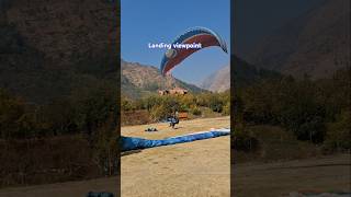 Paragliding landing viewpoint dobhi 🪂💔subscribe himachalpradesh travel highlights music love [upl. by Eisele203]