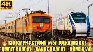 130 Kmph AMRIT BHARAT Exp destroys Julka River Bridge  Vande Bharat Humsafar Shaktipunj  Netaji [upl. by Jay]