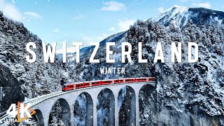 Winter in Switzerland 4K Ultra HD  Discover winter in the most beautiful village in Europe [upl. by Aneeuqahs]