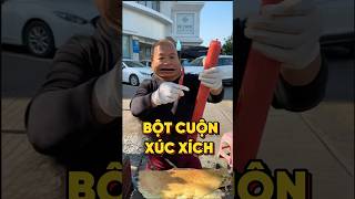 THỬ THÁCH ĂN BỘT CUỘN VỚI CÂY XÚC XÍCH “BỰ CHÀ BỨ” food [upl. by Vitek444]