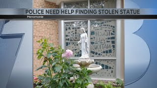 Menomonie police asking for help after Mother Mary statue stolen from a church [upl. by Jenn151]