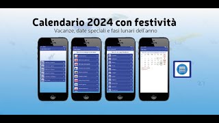 Calendario 2024 con festività [upl. by Anait]