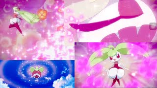 Bounsweet Evolves Steenee Evolves Into Tsareena Sailor Moon Style Evolution  Pokemon Anime HD [upl. by Egroeg545]