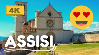 Assisi Italy  Virtual Walking Tour City  2022  4K60FPS ASMR [upl. by Edea]