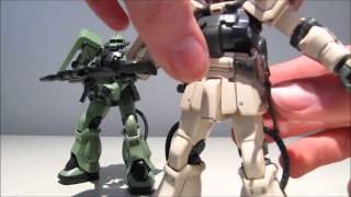 1144 HGUC Zaku II F2 Zeon and EFSF review [upl. by Dnaletak]