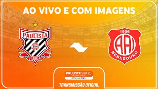 JOGO COMPLETO PAULISTA X INTER BEBEDOURO  SEMIFINAL  PAULISTA SUB23 2ª DIV SICREDI 2024 [upl. by Ellora]