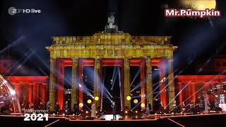 Silvester Feuerwerk 2020 2021 Berlin  Willkommen 2021  ZDF [upl. by Ngo]