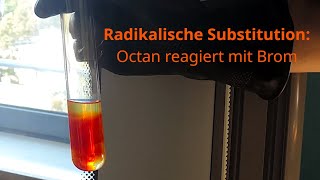 Radikalische Substitution Octan mit Brom [upl. by Llenrad737]