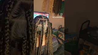 Large Box Braids braids stylezbysusanova [upl. by Tlok]