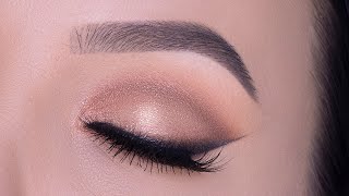 Easy Soft Glam Eye Makeup Look  Soft Glitter Eye Look [upl. by Purpura905]