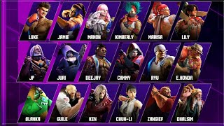 Street Fighter 6  All Outfit 3 costumes amp Colors 110 [upl. by Allecnirp794]