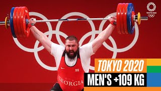 🏋️‍♂️ Mens 109 kg Weightlifting  Tokyo Replays [upl. by Yliram]