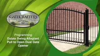 How To Program Estate Swing Allegiant Pull To Open Driveway Gate Opener [upl. by Specht]