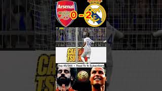 Real Madrid ⚽4  2⚽ Arsenal 🔥 shorts football soccer efootball fifa pesmobile ronaldo cr7 [upl. by Isej]