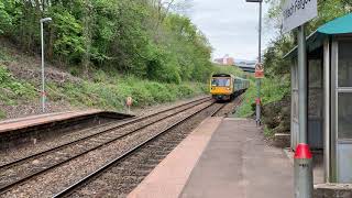 TFW 142143 Passing Gilfach Fargoed Train Station [upl. by Nospmis]