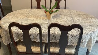 Mantel a crochet para mesa cuadrada o rectangular 🧶 [upl. by Wira]