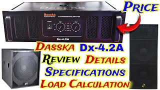 Dasska Dx42A Amplifier Review And Specifications Details  Dasska Dx42A Price 🤔 [upl. by Tini]