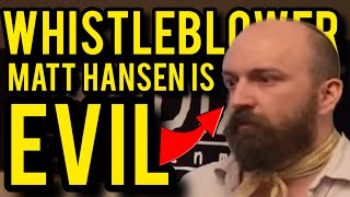 Obsidian Whistleblower “Matt Hansen is Pure EVIL” [upl. by Uda541]