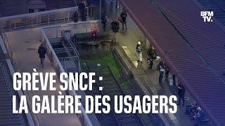 Grève SNCF la galère des usagers [upl. by Eidorb]