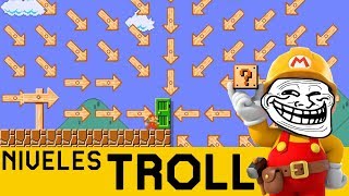 ME TROLEAN DE FORMAS QUE NO IMAGINABA 😵  NIVELES TROLL 16  Super Mario Maker  ZetaSSJ [upl. by Nosneh303]