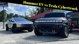 2023 Hummer EV vs 2024 Tesla Cybertruck  HEAD TO HEAD  Review en Español [upl. by Nomde539]