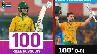 rilee rossouw batting 100 from 48 vs India  India vs South Africa 2022 Highlights [upl. by Nodlew]