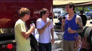 The Devil Wears Prada Interview 1 at Warped Tour 09  BVTV Music [upl. by Emiolhs898]