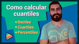 ¿Cómo calcular cuantiles deciles cuartiles percentiles  Estadística  Aprende con Tabella [upl. by Schnell]