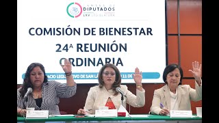 EN VIVO  Reunión Ordinaria de la Comisión de Bienestar [upl. by Atsirtal]