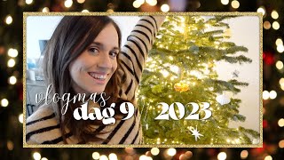 KERSTBOOM VERSIEREN amp LIVING DECOREREN  NIEUW KERSTTHEMA🎄 VLOGMAS 9  2023 [upl. by Vivienne]