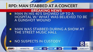 Concert stabbing in Rochester leaves man injured [upl. by Rehsu59]