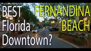 Downtown Fernandina Beach on Amelia Island in Florida A Driving Tour at Sunset [upl. by Anisamot]