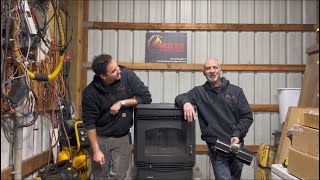 QuadraFire Santa Fe Pellet Stove Convection Room Air Fan Replacement Tutorial [upl. by Lowery]