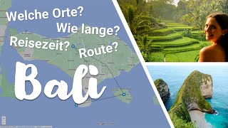 BALI URLAUB  Reiseroute amp Tipps für eine geniale Rundreise [upl. by Sawyor]