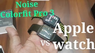 Noise colorfit Pro 3 vs Apple watch Comparison smart watch applewatch noisecolorfit [upl. by Gerladina623]