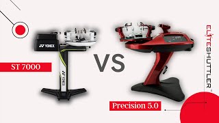 What is better Yonex Precision 50 VS ST7000 Electronic ReStringing machines  by eliteshuttler [upl. by Viva54]