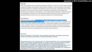 Allergen immunotherapyModified allergensCombination of allergens with immunostimulatory adjuvants [upl. by Narton]