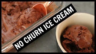 Easy Homemade No Churn Chocolate Ice Cream [upl. by Guenzi]