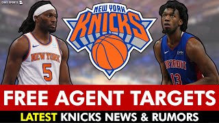 UPDATED Knicks Free Agency Targets  LATEST Knicks News amp Rumors [upl. by Neehar]