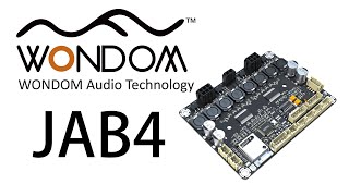 WONDOM 4CH JAB4 aptX HD Bluetooth Audio Amplifier w 402102 mode f DSP crossover active speakers [upl. by Lohse136]