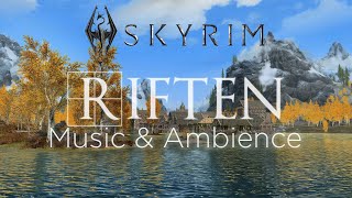 Skyrim Music and Ambience  Riften 4K  60fps  Mods [upl. by Yllib]