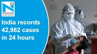 India Covid19 cases continue to rise after 42982 infections recorded in 24 hours [upl. by Gairc]