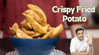 कुरकुरे आलू मसाले वाले  Crispy Potato Wedges Recipe  Masala Aloo Fries  Chef Kunal Kapur Recipe [upl. by Llabmik311]