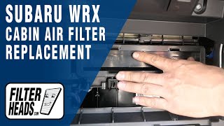 How to Replace Cabin Air Filter 2021 Subaru WRX  AQ1149 [upl. by Odele]