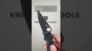 Spyderco Paramilitary 2 Salt CPM MagnaCut Black DLC Black G10 C81GMCBKP2 pocket knife [upl. by Yrgoerg]