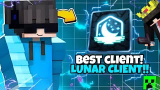 ONE OF THE BEST CLIENT FOR MINECRAFT PE 120121  LUNAR CLIENT  DONT MISS 🤫 [upl. by Calva]